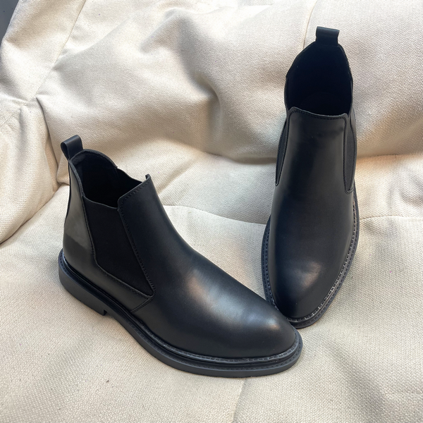 Giày Chelsea Boots Inichi G1222 đế 2 tầng có may đế